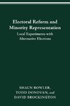 ELECTORAL REFORM AND MINORITY REPRESENTATION