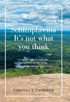 Schizophrenia - It's Not What You Think