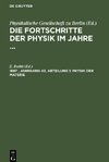 Die Fortschritte der Physik im Jahre ..., Jahrgang 43 (1887), Abteilung 1, Physik der Materie