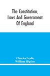 The Constitution, Laws And Government Of England