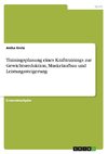 Trainingsplanung eines Krafttrainings zur Gewichtsreduktion, Muskelaufbau und Leistungssteigerung