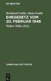 Ehegesetz vom 20. Februar 1946