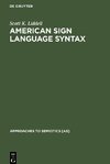 American Sign Language Syntax