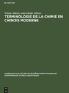 Terminologie de la chimie en chinois moderne