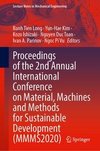 Proceedings of the 2nd Annual International Conference on Material, Machines and Methods for Sustainable Development (MMMS2020)