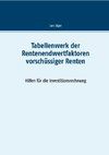 Tabellenwerk der Rentenendwertfaktoren vorschüssiger Renten