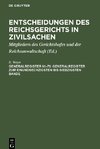 Entscheidungen des Reichsgerichts in Zivilsachen, Generalregister 61¿70, Generalregister zum einundsechzigsten bis siebzigsten Bande