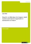 Enquête en didactique des langues. Quels sont les motivations d'apprendre le néerlandais en France?