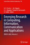 Emerging Research in Computing, Information, Communication and Applications