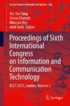 Proceedings of Sixth International Congress on Information and Communication Technology