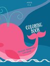 Coloring book with ocean animals