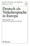 Deutsch als Verkehrssprache in Europa