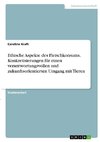 Ethische Aspekte des Fleischkonsums. Konkretisierungen für einen verantwortungsvollen und zukunftsorientierten Umgang mit Tieren