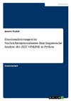 Emotionalisierungen im Nachrichtenjournalismus. Eine linguistische Analyse der ZEIT ONLINE in Python