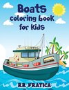 Boats coloring book for kids