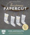 Set: Christmas Papercut - Die Vorlagenmappe mit Anleitung und 20 weihnachtlichen Papierschnitt-Motiven zum Sofort-Loslegen