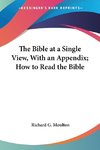 The Bible at a Single View, With an Appendix; How to Read the Bible