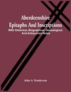 Aberdeenshire Epitaphs And Inscriptions