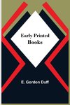 Early Printed Books