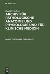 Archiv für pathologische Anatomie und Physiologie und für klinische Medicin, Inhalt Verzeichnis zu Bd. CLI-CC