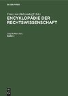 Encyklopädie der Rechtswissenschaft, Band 2, Encyklopädie der Rechtswissenschaft Band 2