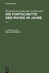 Die Fortschritte der Physik im Jahre ..., 1864, Jahrgang 20, Die Fortschritte der Physik im Jahre ... 1864, Jahrgang 20