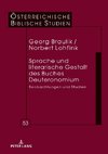 Sprache und literarische Gestalt des Buches Deuteronomium