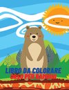 Libro da colorare orso per bambini