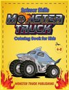 Monster Trucks Scissors Skills coloring book for kids 4-8