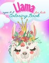 Llama Coloring Book For Kids Ages 4-8