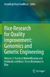 Rice Research for Quality Improvement: Genomics and Genetic Engineering