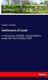 Settlement of Lands