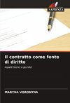 Il contratto come fonte di diritto