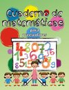 Cuaderno de matemáticas para preescolares