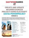 Create and Update an Unresourced Project using Elecosoft (Asta) Powerproject Version 16