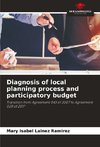 Diagnosis of local planning process and participatory budget