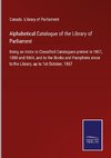 Alphabetical Catalogue of the Library of Parliament