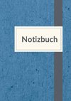 Notizbuch A5 liniert - 100 Seiten 90g/m² - Soft Cover blau meliert - FSC Papier