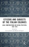 Citizens and Subjects of the Italian Colonies