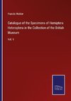 Catalogue of the Specimens of Hemiptera Heteroptera in the Collection of the British Museum