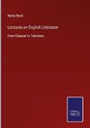 Lectures on English Literature