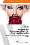 Analyse des Käuferverhaltens für dekorative Kosmetik