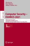 Computer Security - ESORICS 2021