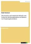 Theoretische und empirische Befunde zum Verlauf der Belohnungsfunktion im Rahmen von Vergütungskontrakten