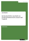 Rechtschreibfehler innerhalb von Facebook-Kommentaren. Analyse und Vergleich