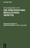 Die Preußischen Besoldungsgesetze, Ergänzungsheft 3, Ergänzungsheft zur 3. Auflage