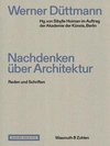 Nachdenken über Architektur