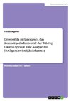 Drosophila melanogaster, das Kurzzeitgedächtnis und der Wildtyp Canton-Special. Eine Analyse mit Hochgeschwindigkeitskamera