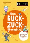 Mein Ruckzuck-Übungsblock Lesen und schreiben 2. Klasse