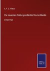 Zur neuesten Culturgeschichte Deutschlands